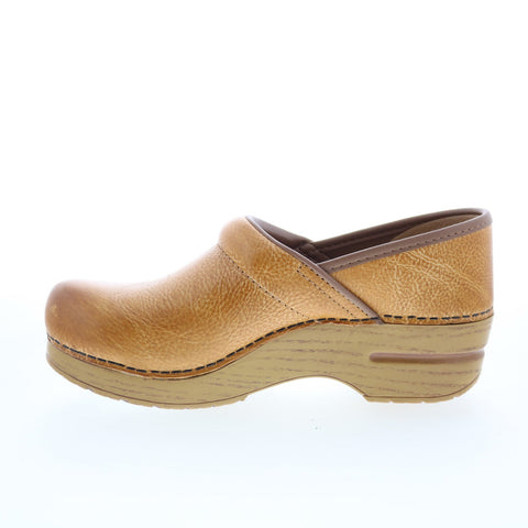 Dansko Professional 306-581464 Womens Brown Leather Clogs Flats Shoes
