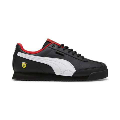Puma Scuderia Ferrari Roma Via Mens Black Motorsport Inspired Sneakers Shoes