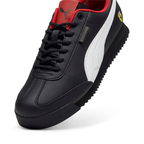 Puma Scuderia Ferrari Roma Via Mens Black Motorsport Inspired Sneakers Shoes