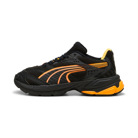 Puma Scuderia Ferrari Velophasis Neon Mens Black Athletic Running Shoes