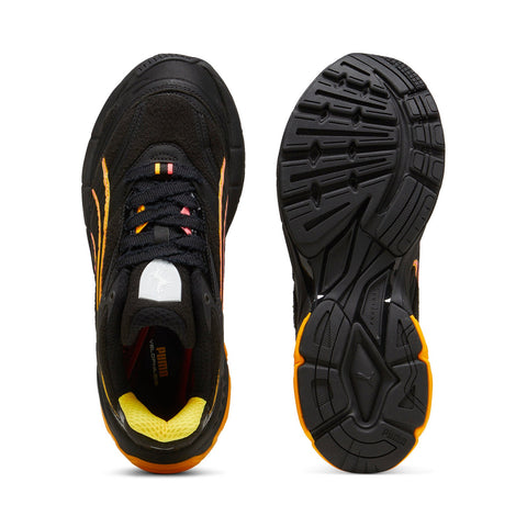 Puma Scuderia Ferrari Velophasis Neon Mens Black Athletic Running Shoes