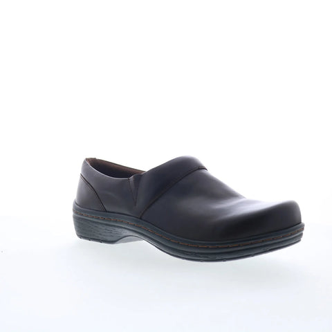 Klogs Mission 3087-0065 Womens Brown Wide Leather Slip On Clog Sandals Shoes