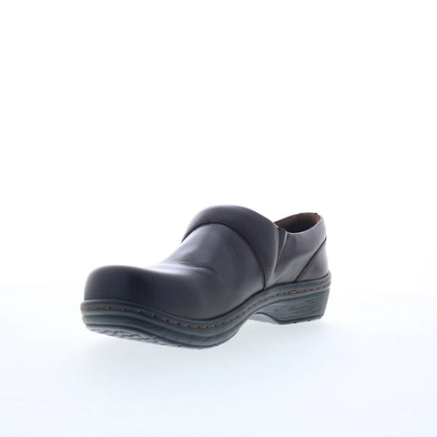Klogs Mission 3087-0065 Womens Brown Wide Leather Slip On Clog Sandals Shoes