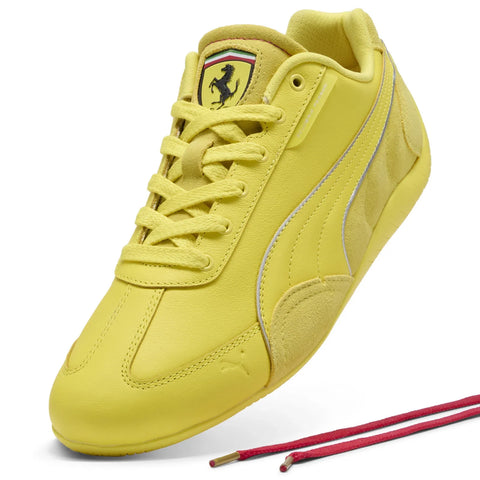 Puma Scuderia Ferrari Speedcat Mens Yellow Motorsport Sneakers Shoes