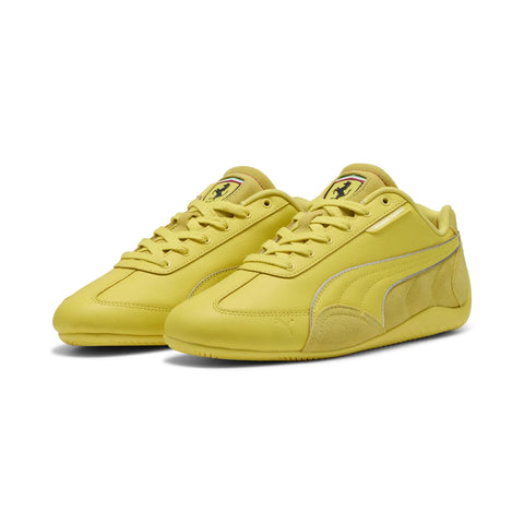 Puma Scuderia Ferrari Speedcat Mens Yellow Motorsport Sneakers Shoes