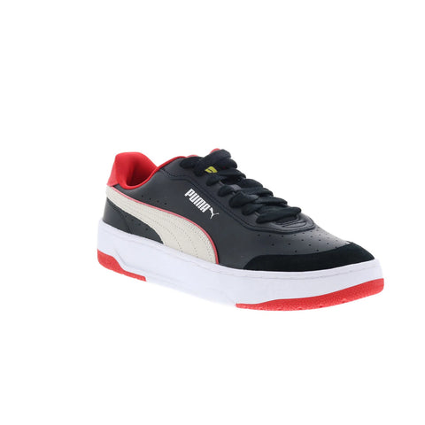 Puma Scuderia Ferrari CA Match Mens Black Leather Motorsport Sneakers Shoes