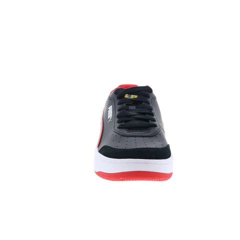 Puma Scuderia Ferrari CA Match Mens Black Leather Motorsport Sneakers Shoes