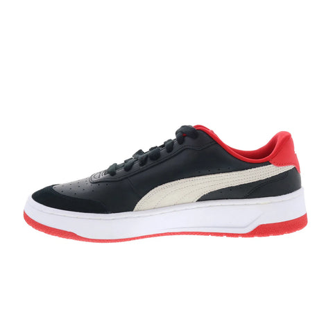 Puma Scuderia Ferrari CA Match Mens Black Leather Motorsport Sneakers Shoes