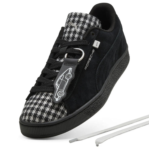 Puma PL Suede Classic Pepita Mens Black Lifestyle Sneakers Shoes