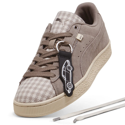 Puma Porsche Legacy Suede Classic Pepita Mens Gray Lifestyle Sneakers Shoes