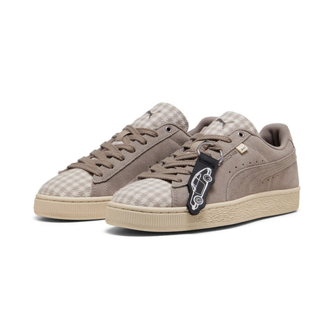 Puma Porsche Legacy Suede Classic Pepita Mens Gray Lifestyle Sneakers Shoes