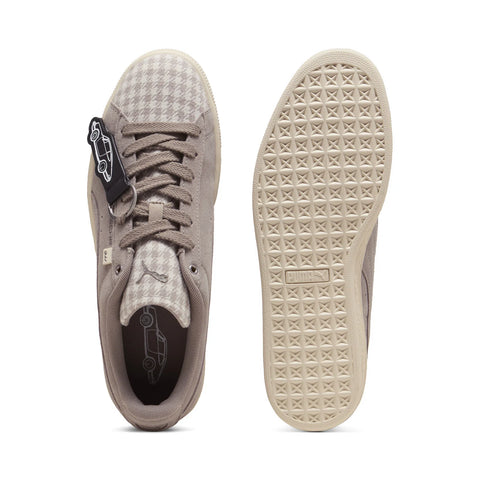 Puma Porsche Legacy Suede Classic Pepita Mens Gray Lifestyle Sneakers Shoes