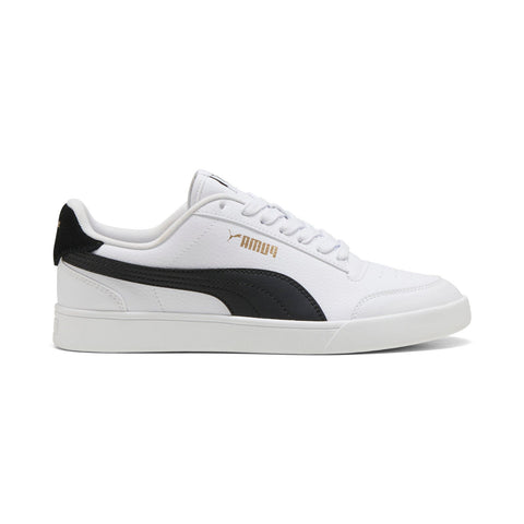 Puma Shuffle 30966803 Mens White Leather Lace Up Lifestyle Sneakers Shoes