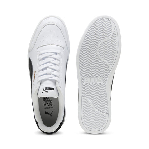 Puma Shuffle 30966803 Mens White Leather Lace Up Lifestyle Sneakers Shoes