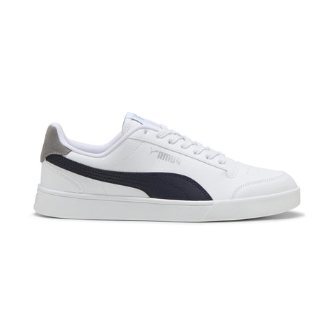 Puma Shuffle 30966838 Mens White Leather Lace Up Lifestyle Sneakers Shoes