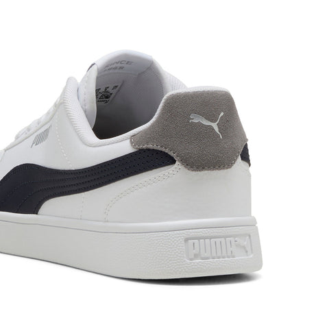 Puma Shuffle 30966838 Mens White Leather Lace Up Lifestyle Sneakers Shoes