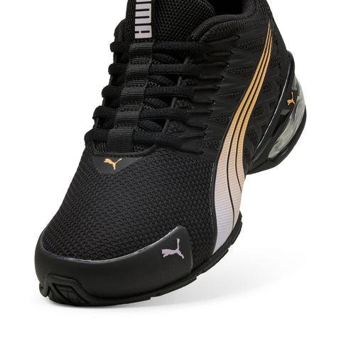 Puma Voltaic Evo 30972016 Womens Black Mesh Lace Up Athletic Running Shoes