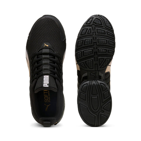 Puma Voltaic Evo 30972016 Womens Black Mesh Lace Up Athletic Running Shoes