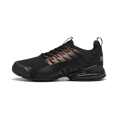 Puma Voltaic Evo 30972033 Womens Black Mesh Lace Up Athletic Running Shoes