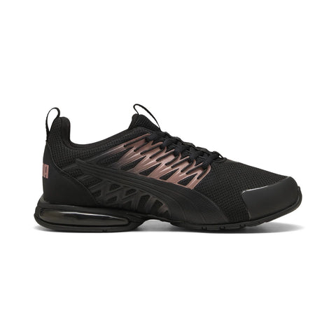 Puma Voltaic Evo 30972033 Womens Black Mesh Lace Up Athletic Running Shoes