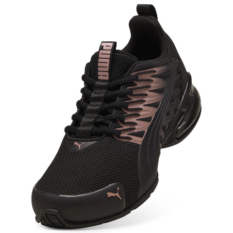 Puma Voltaic Evo 30972033 Womens Black Mesh Lace Up Athletic Running Shoes