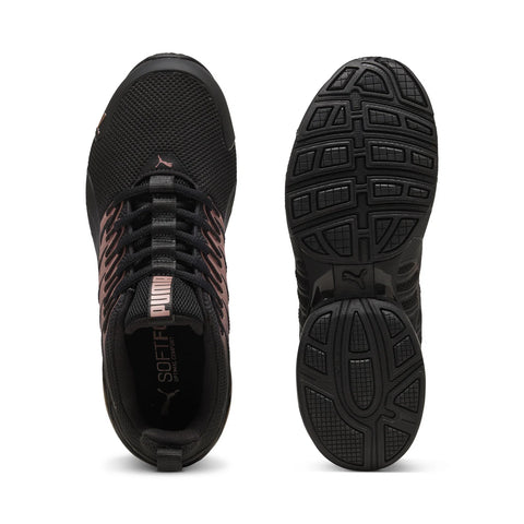 Puma Voltaic Evo 30972033 Womens Black Mesh Lace Up Athletic Running Shoes