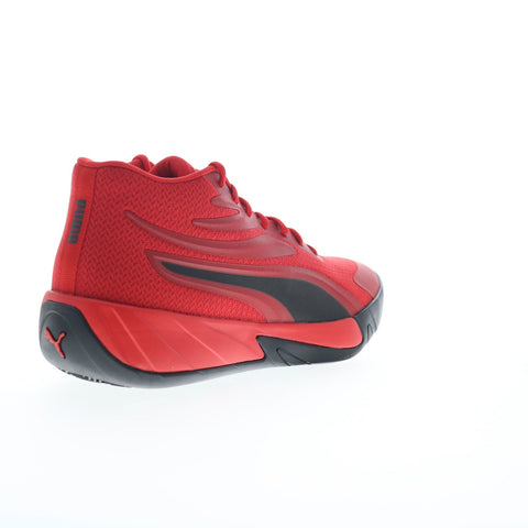 Puma Court Pro 31082902 Mens Red Mesh Athletic Basketball Shoes