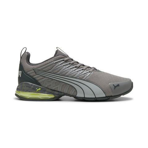 Puma Voltaic Evo Hit The Wall Mens Gray Mesh Athletic Running Shoes