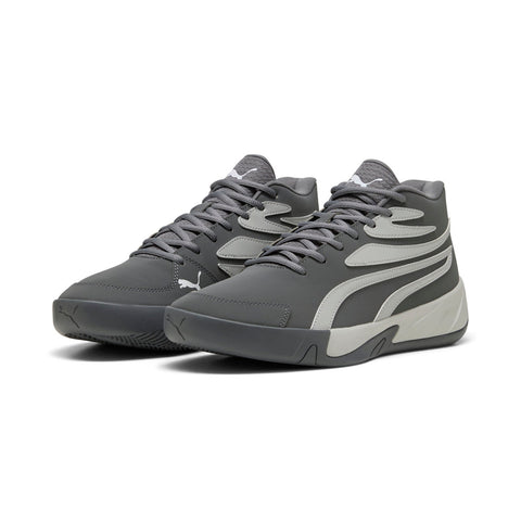 Puma Court Pro Nubuck 31113702 Mens Gray Lace Up Athletic Basketball Shoes