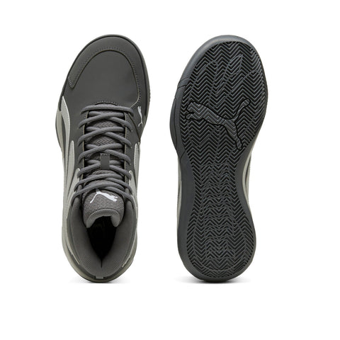 Puma Court Pro Nubuck 31113702 Mens Gray Lace Up Athletic Basketball Shoes