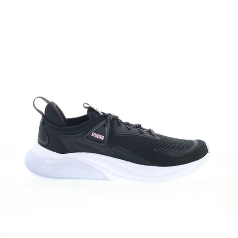 Puma Cell Thrill 31122416 Womens Black Canvas Lace Up Athletic Running Shoes