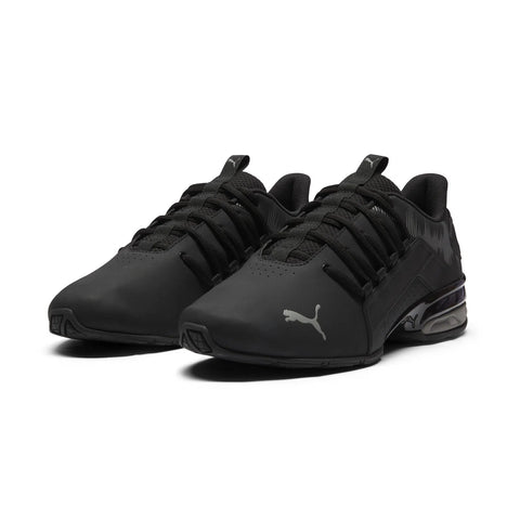 Puma Viz Runner Rapid NBK Sonic Drip Mens Black Wide Athletic Running Shoes