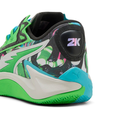 Puma Scoot Zeros II 2K 31134901 Mens Green Athletic Basketball Shoes