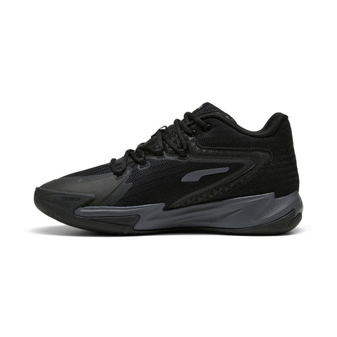 Puma Dagger 31135305 Mens Black Canvas Lace Up Athletic Basketball Shoes