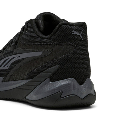 Puma Dagger 31135305 Mens Black Canvas Lace Up Athletic Basketball Shoes