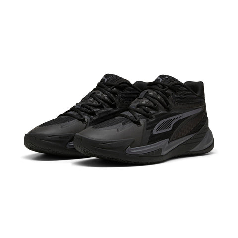 Puma Dagger 31135305 Mens Black Canvas Lace Up Athletic Basketball Shoes