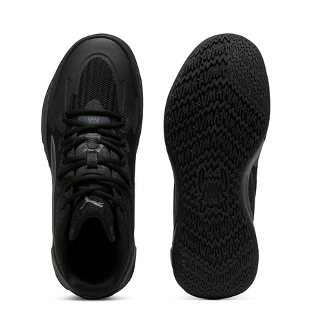 Puma Dagger 31135305 Mens Black Canvas Lace Up Athletic Basketball Shoes