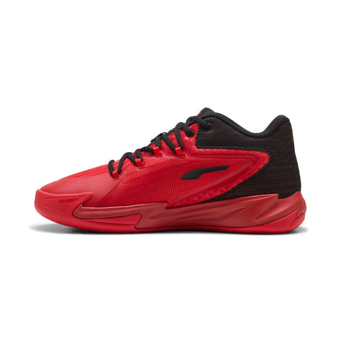 Puma Dagger 31135308 Mens Red Synthetic Lace Up Athletic Basketball Shoes