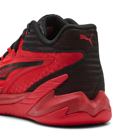 Puma Dagger 31135308 Mens Red Synthetic Lace Up Athletic Basketball Shoes