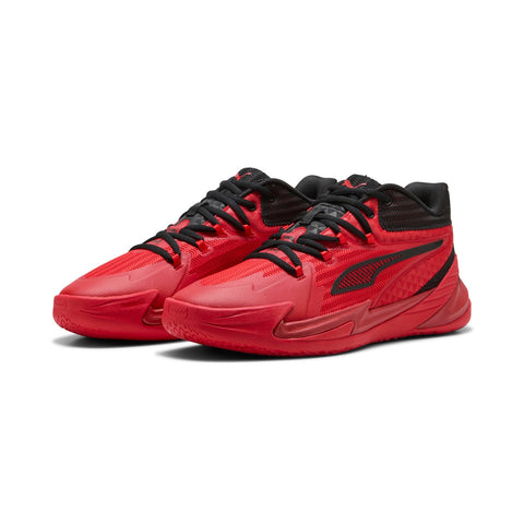 Puma Dagger 31135308 Mens Red Synthetic Lace Up Athletic Basketball Shoes