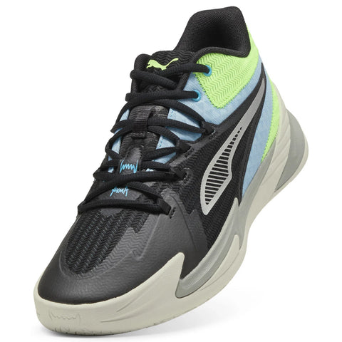 Puma Dagger 31135309 Mens Black Canvas Lace Up Athletic Basketball Shoes