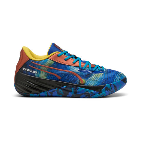 Puma All-Pro Nitro Dylan Exhibit Mens Blue Athletic Basketball Shoes