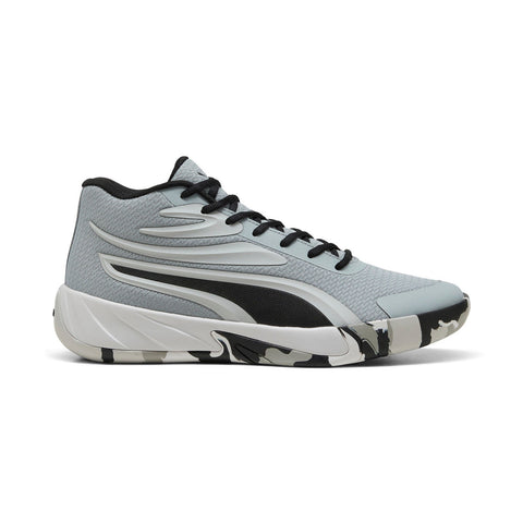 Puma Court Pro Marble 31139401 Mens Gray Canvas Athletic Basketball Shoes