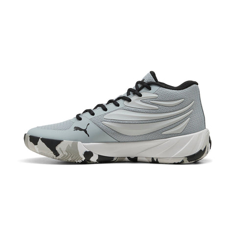 Puma Court Pro Marble 31139401 Mens Gray Canvas Athletic Basketball Shoes