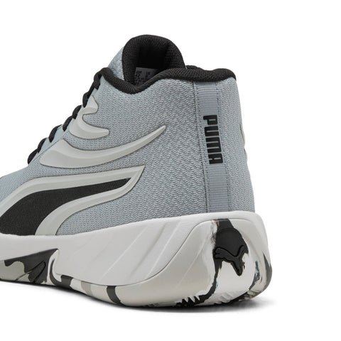 Puma Court Pro Marble 31139401 Mens Gray Canvas Athletic Basketball Shoes