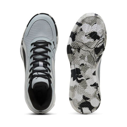 Puma Court Pro Marble 31139401 Mens Gray Canvas Athletic Basketball Shoes