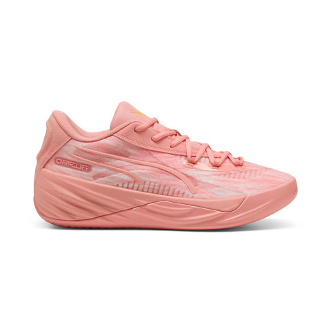 Puma All-Pro Nitro Dress Code Mens Pink Leather Athletic Basketball Shoes
