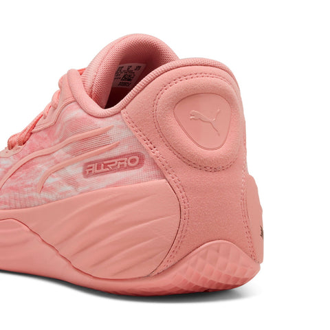 Puma All-Pro Nitro Dress Code Mens Pink Leather Athletic Basketball Shoes