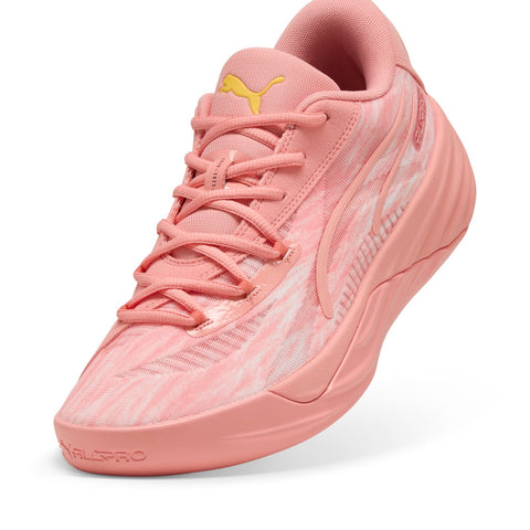 Puma All-Pro Nitro Dress Code Mens Pink Leather Athletic Basketball Shoes