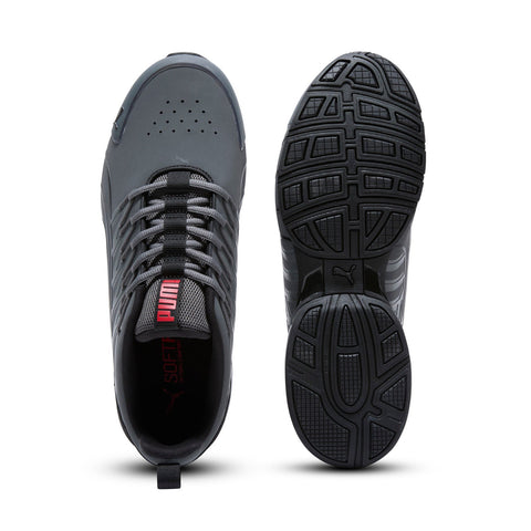 Puma Voltaic Evo Nubuck 31171601 Mens Gray Nubuck Athletic Running Shoes